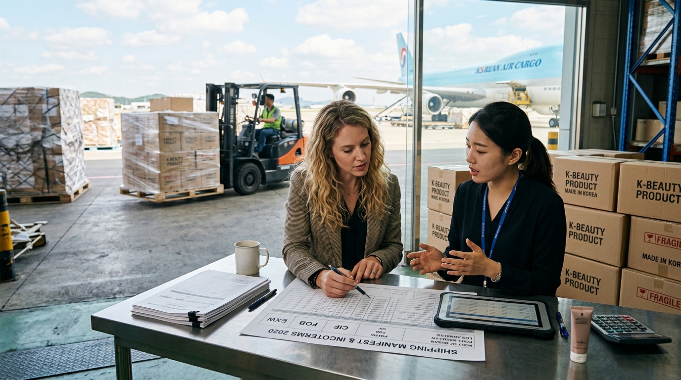 Why Korean Cosmetics Shipping Incoterms Matter for US Buyers