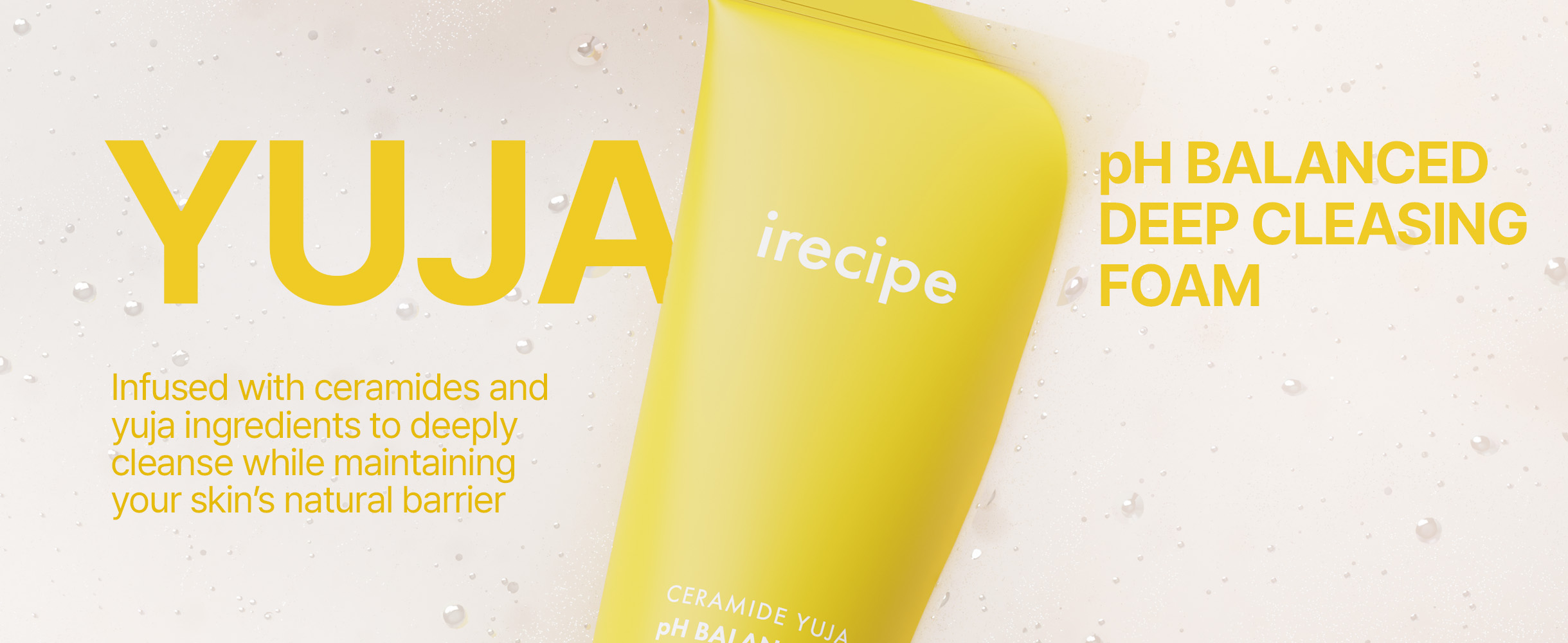 irecipe Ceramide Yuja pH Balancing Cleansing Foam 150ml Set (+30ml)