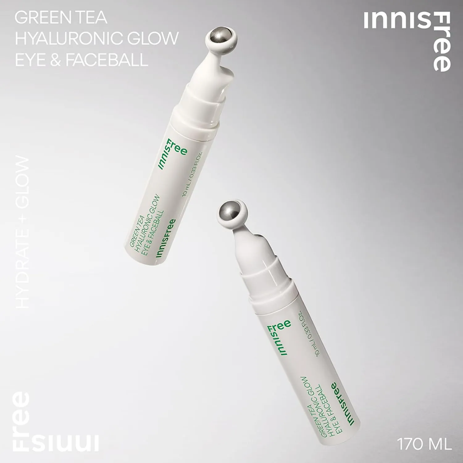 INNISFREE Green Tea Hyaluronic Glow Eye & Face Ball 10ml