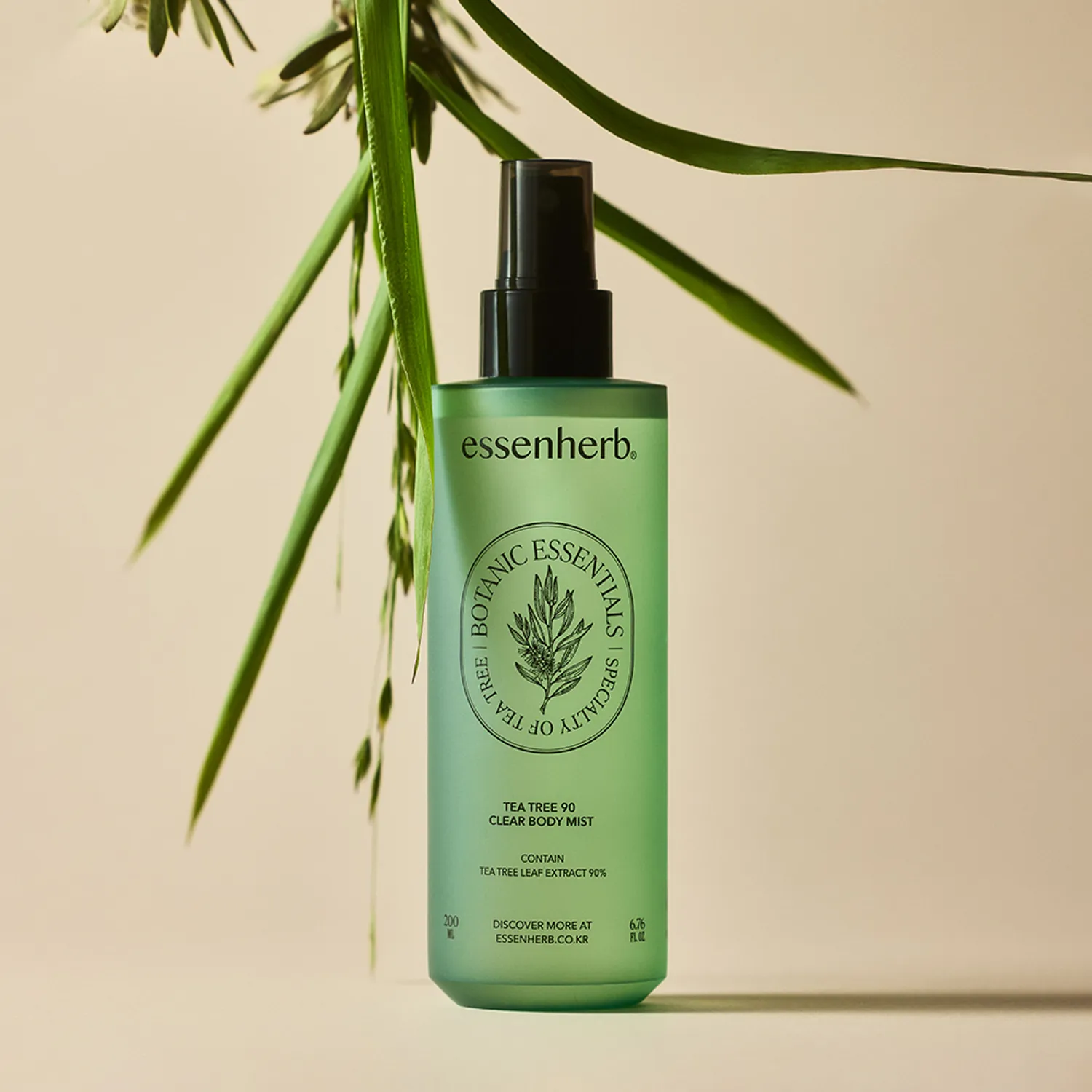 essenHERB Tea Tree 90 Clear Body Mist 210mL