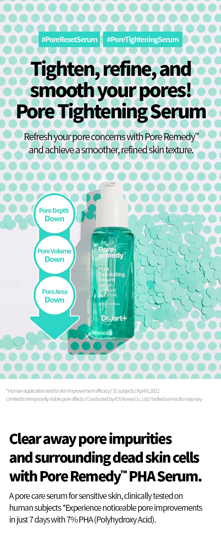 Dr.Jart+ Pore Remedy PHA Exfoliating Serum 30ml