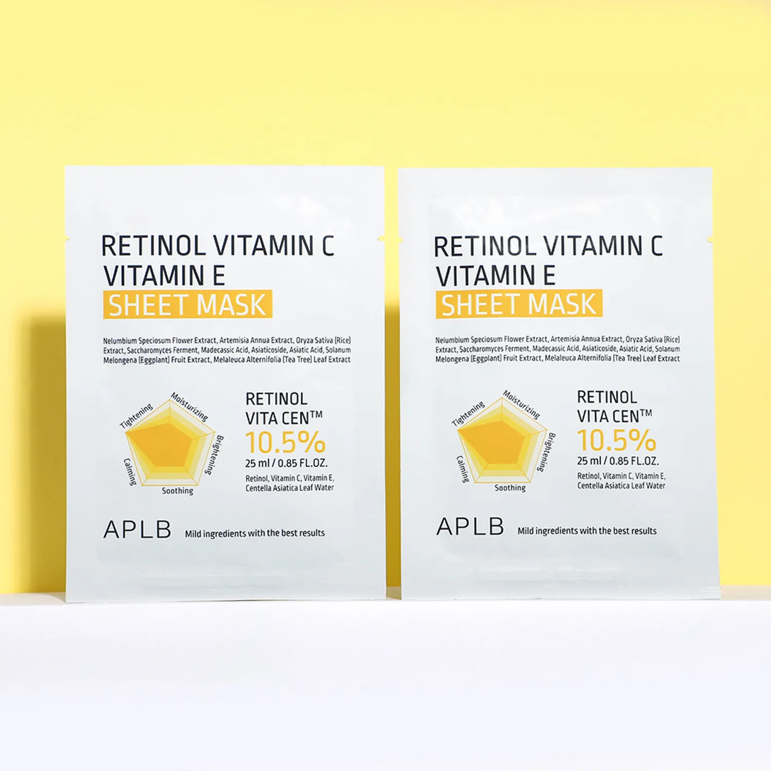 APLB Retinol Vitamin C Vitamin E Sheet Mask 25ml*10ea