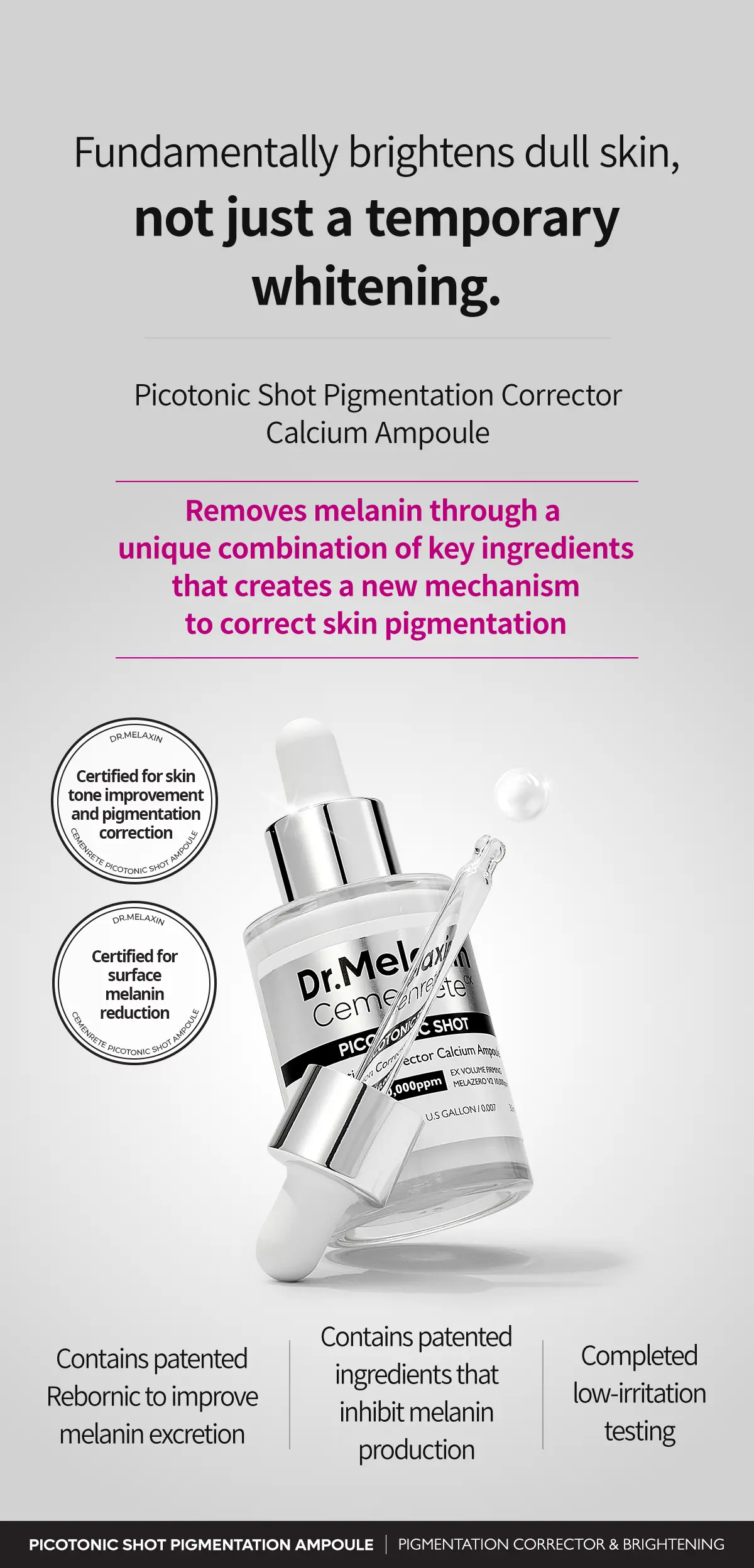 Dr.Melaxin Cemenrete Picotonic Shot Pigmentation Serum 30ml
