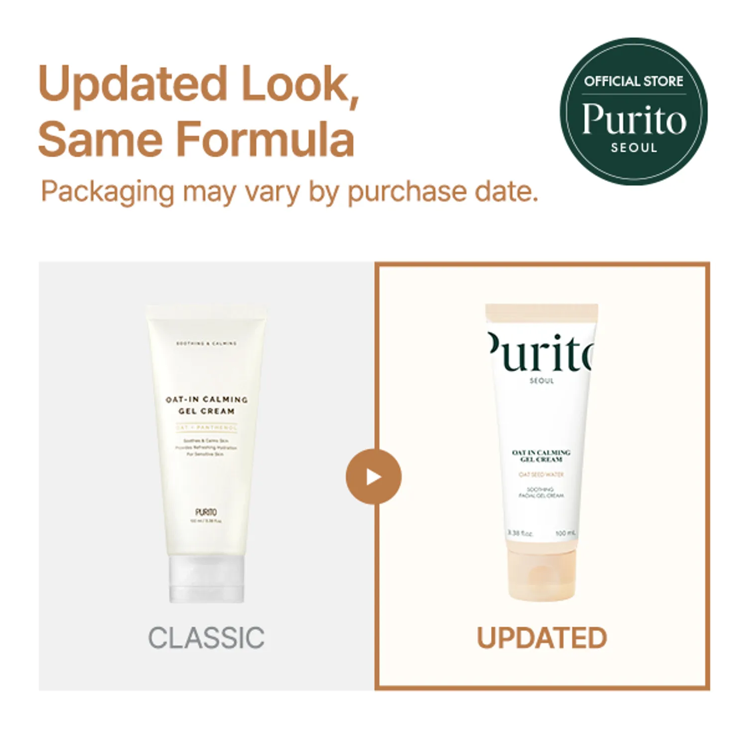 Purito Seoul Oat-In Calming Gel Cream 100ml