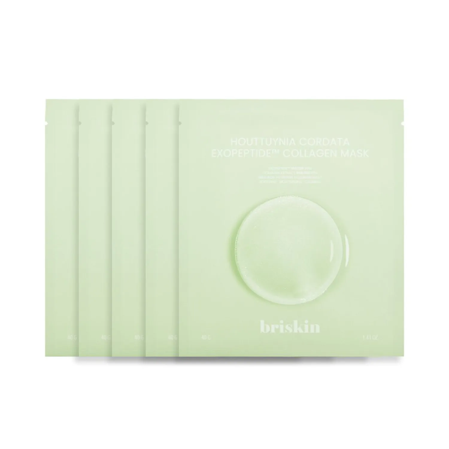 briskin Houttuynia Cordata Exopeptide Collagen Mask Sheet 5P