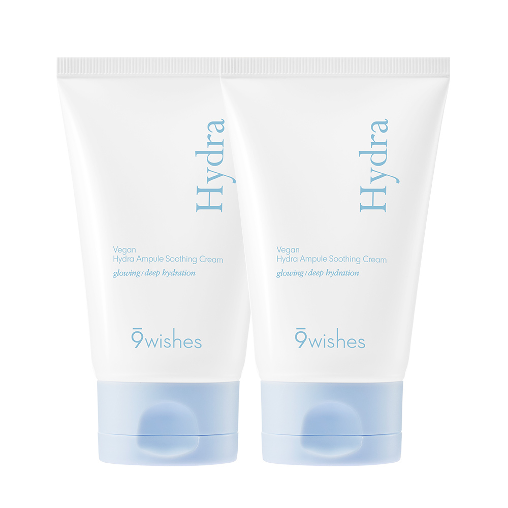 9wishes Vegan Hydra Ampoule Soothing Cream 80ml Double Pack