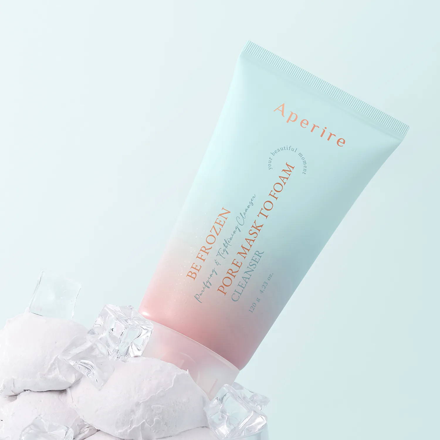 Aperire Be Frozen Pore Mask To Foam Cleanser 120g