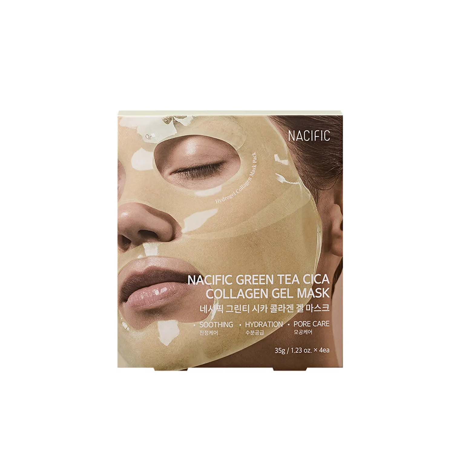 NACIFIC Green Tea Cica Collagen Gel Mask Sheet 4ea
