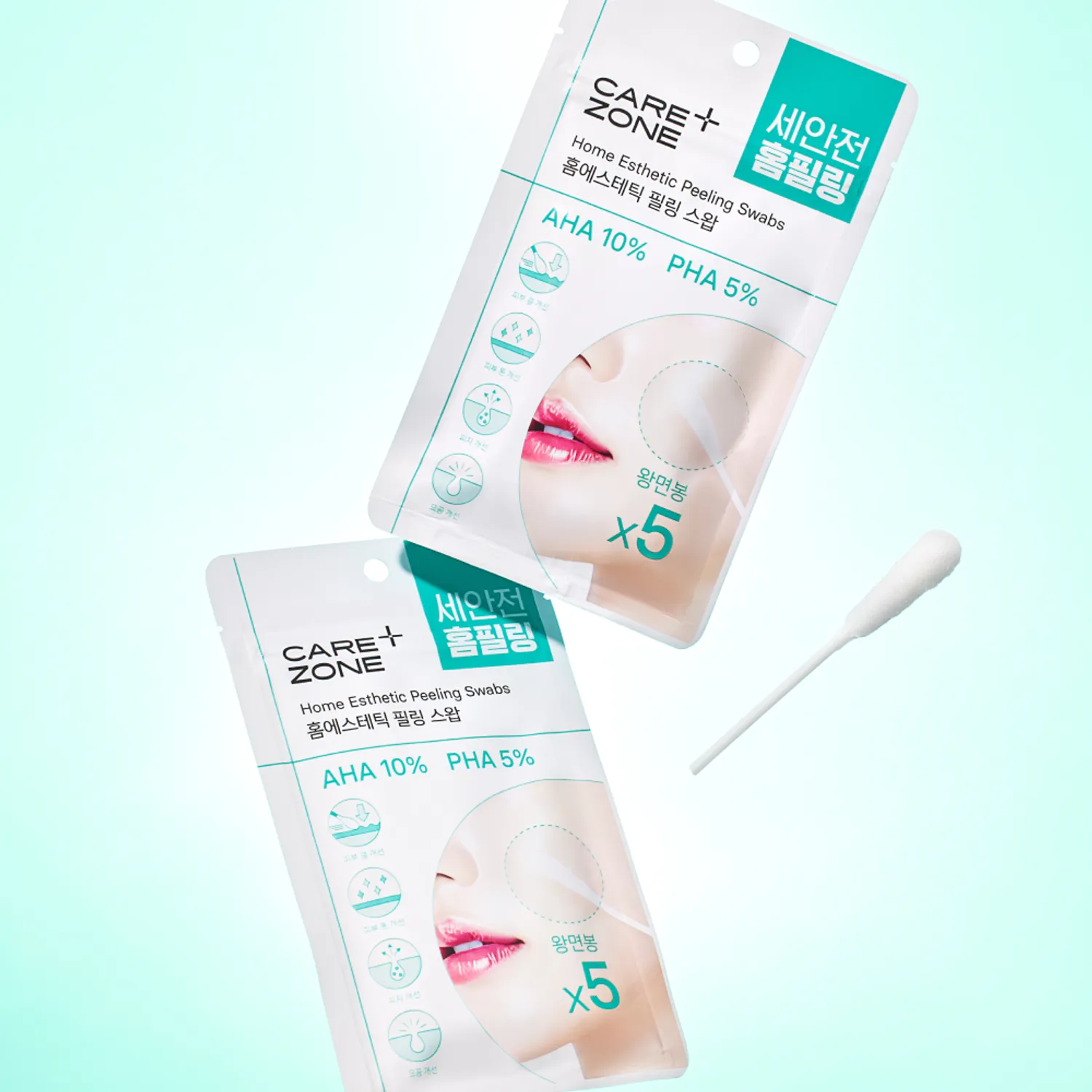 CAREZONE Home Esthetic Peeling Swab 5ea