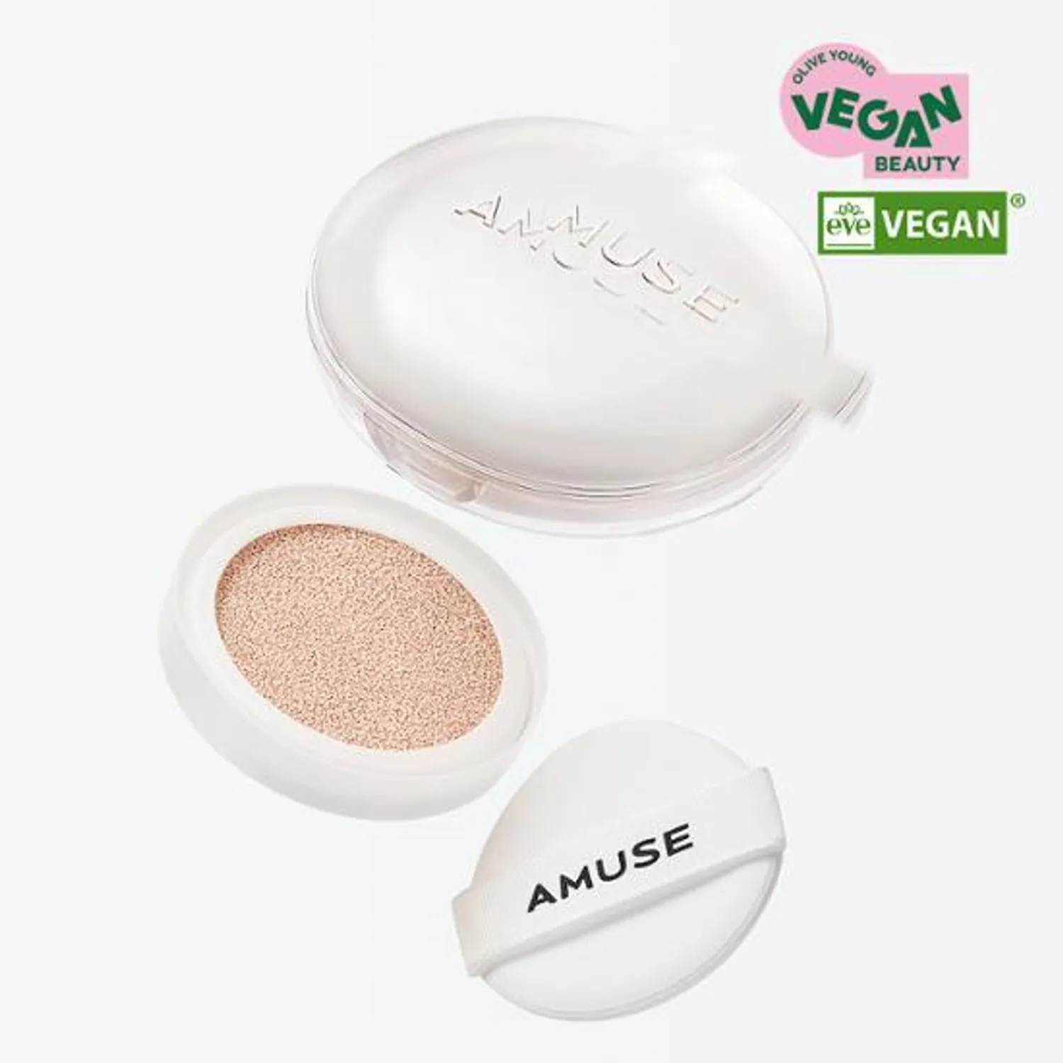 AMUSE Ceramic Skin Perfector Cushion Puff 5P