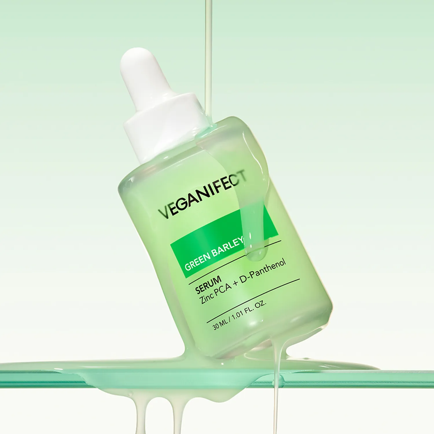 veganifect. Green Barley Zinc Serum 30ml