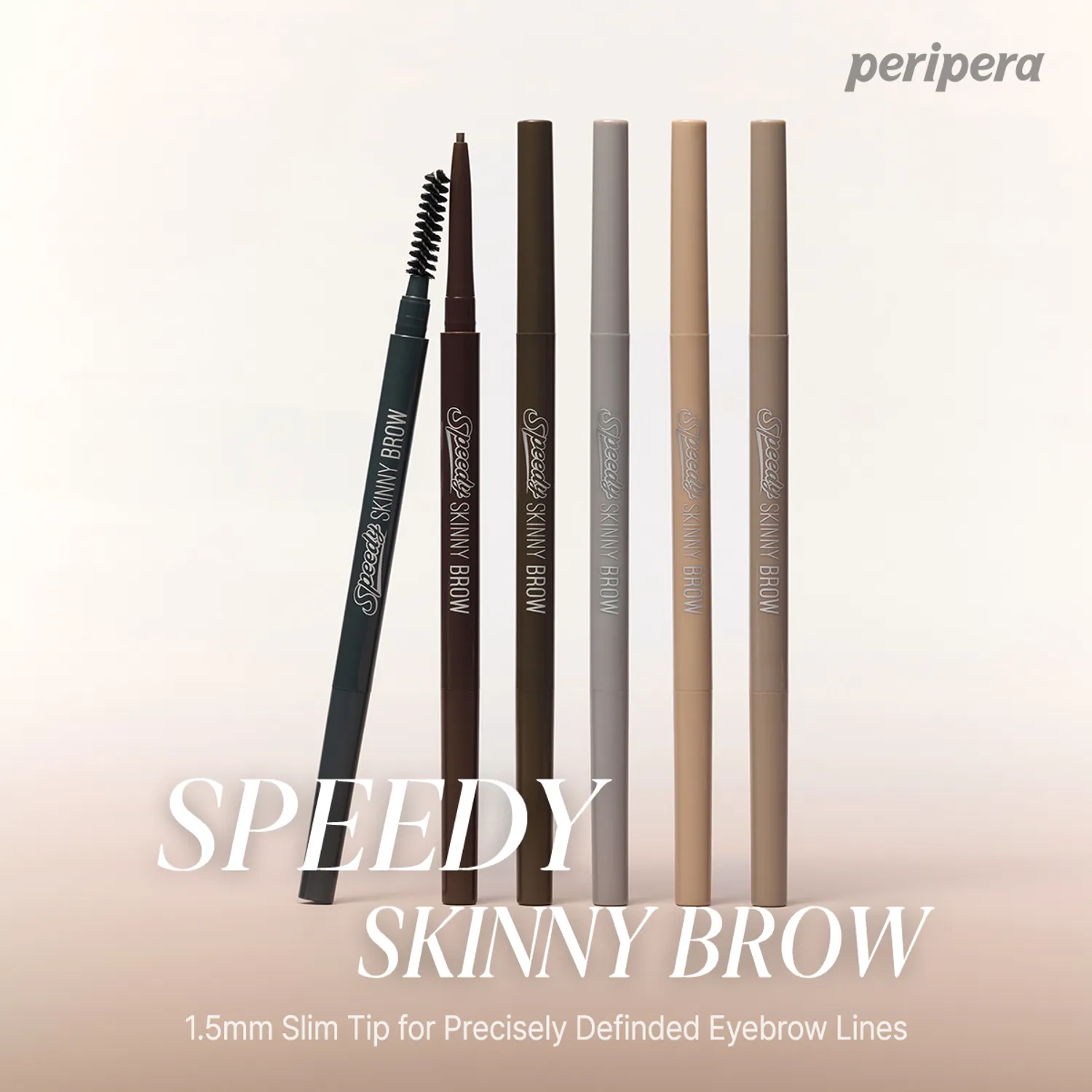 peripera Speedy Skinny Brow Double Set (1+1) (4 Colors)