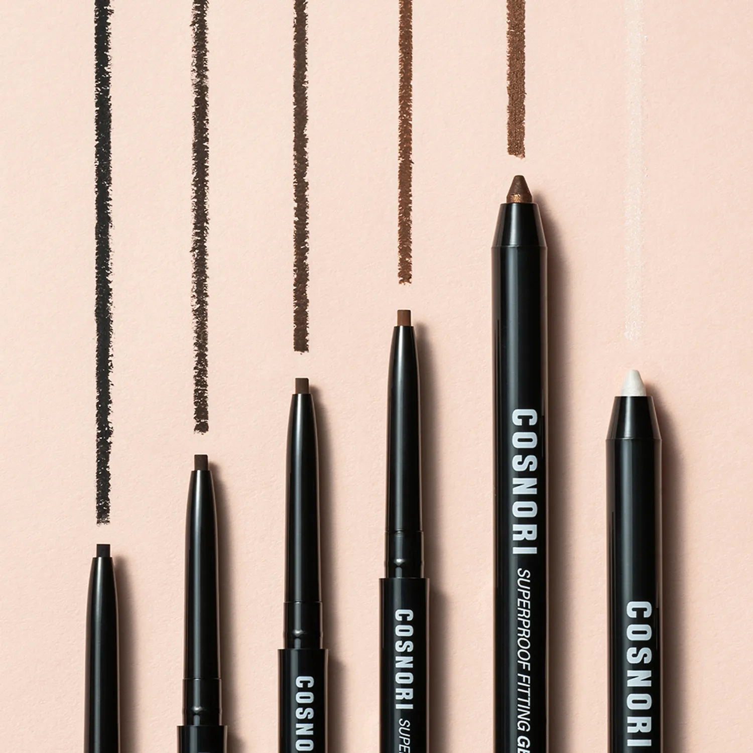 COSNORI Superproof Fitting Gel Eyeliner Pencil (11 Colors)