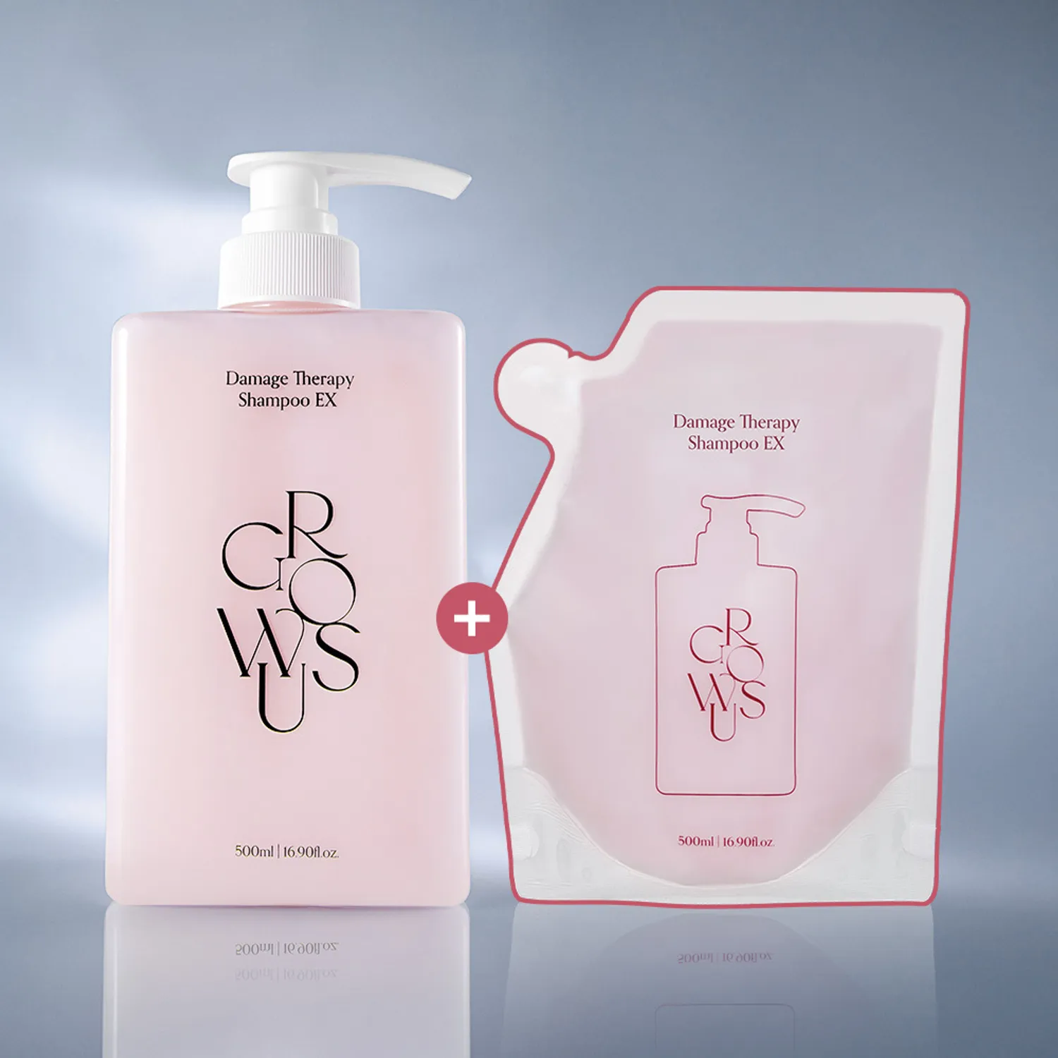 growus Damage Therapy Shampoo EX 500ml Refill Set