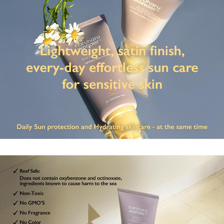 Haruharu wonder Black Rice Pure Mineral Relief Daily Sunscreen Duo