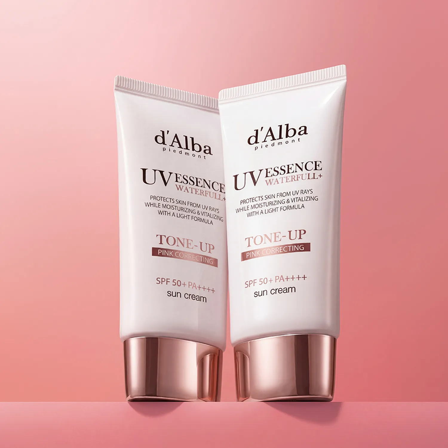 d'Alba [PINK CORRECTING] Waterfull Tone-Up Sun Cream Duo Set (65ml+65ml)