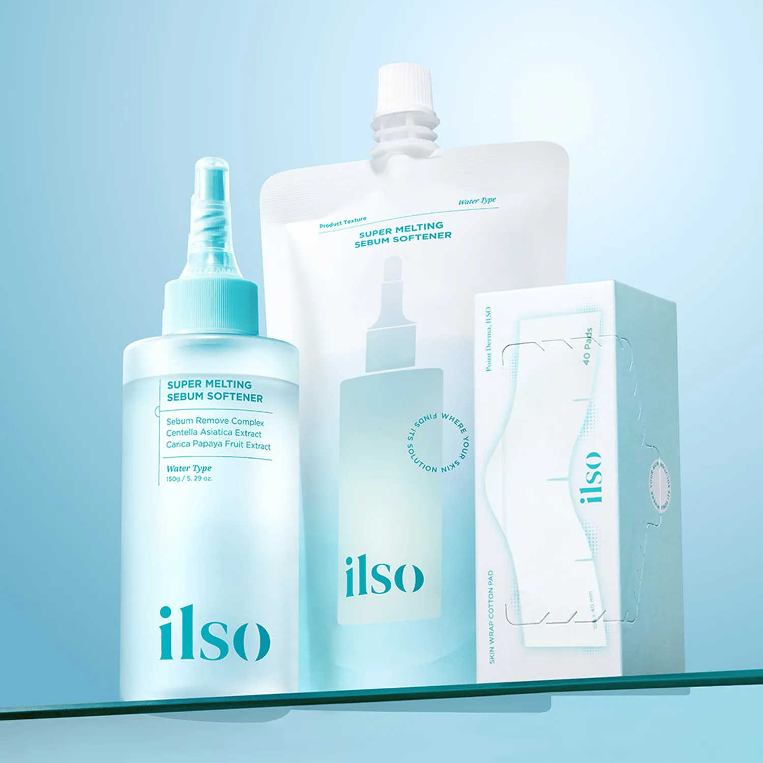 ★2025 Awards★ ilso Super Melting Sebum Softener 150ml (+ Refill 150ml +Cotton Pads 40P )