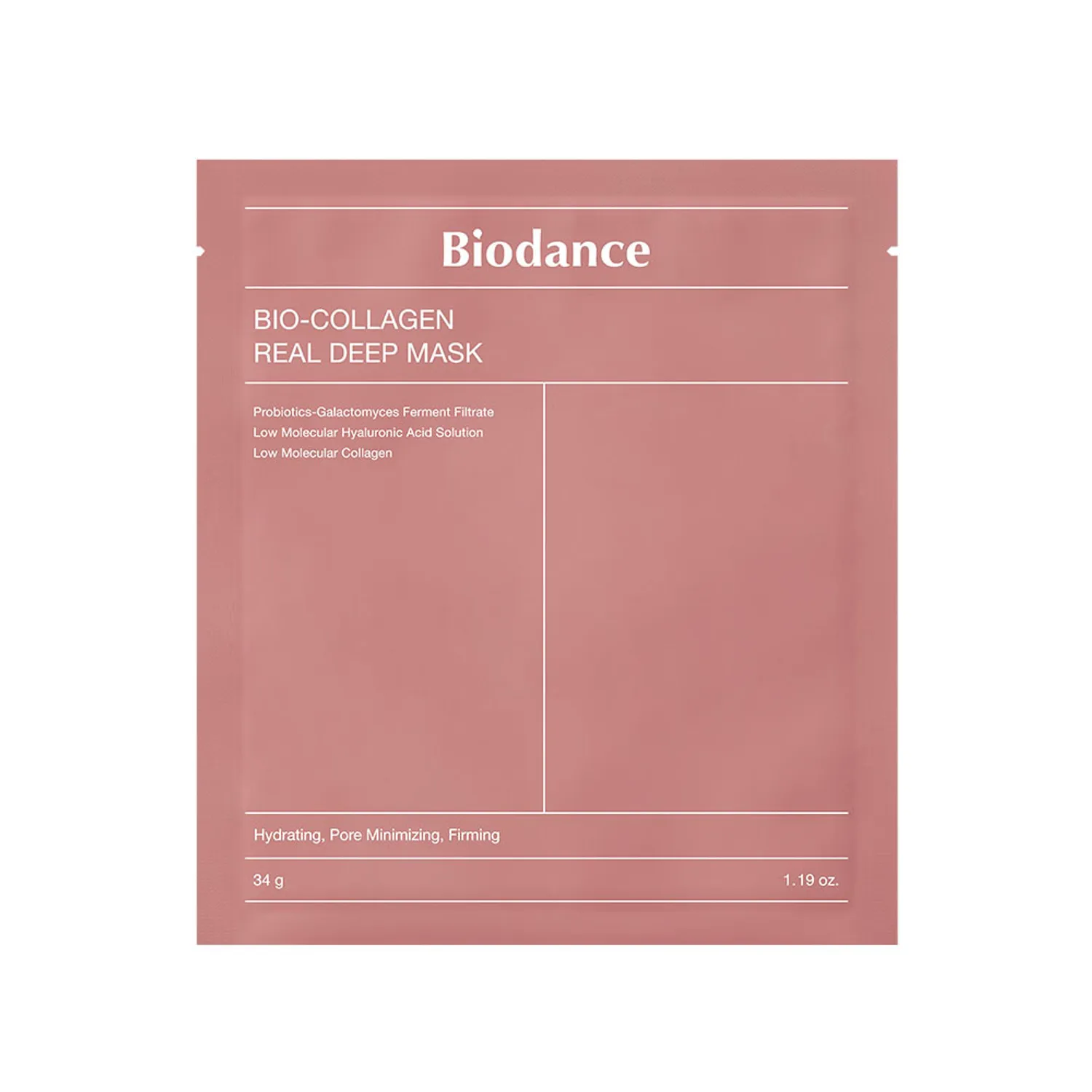 BIODANCE Real Deep Mask Sheet 1ea (Bio-Collagen/Refreshing Sea Kelp/Vita Niacinamide/Hydro Cera-Nol/Rejuvenating Caviar PDRN)