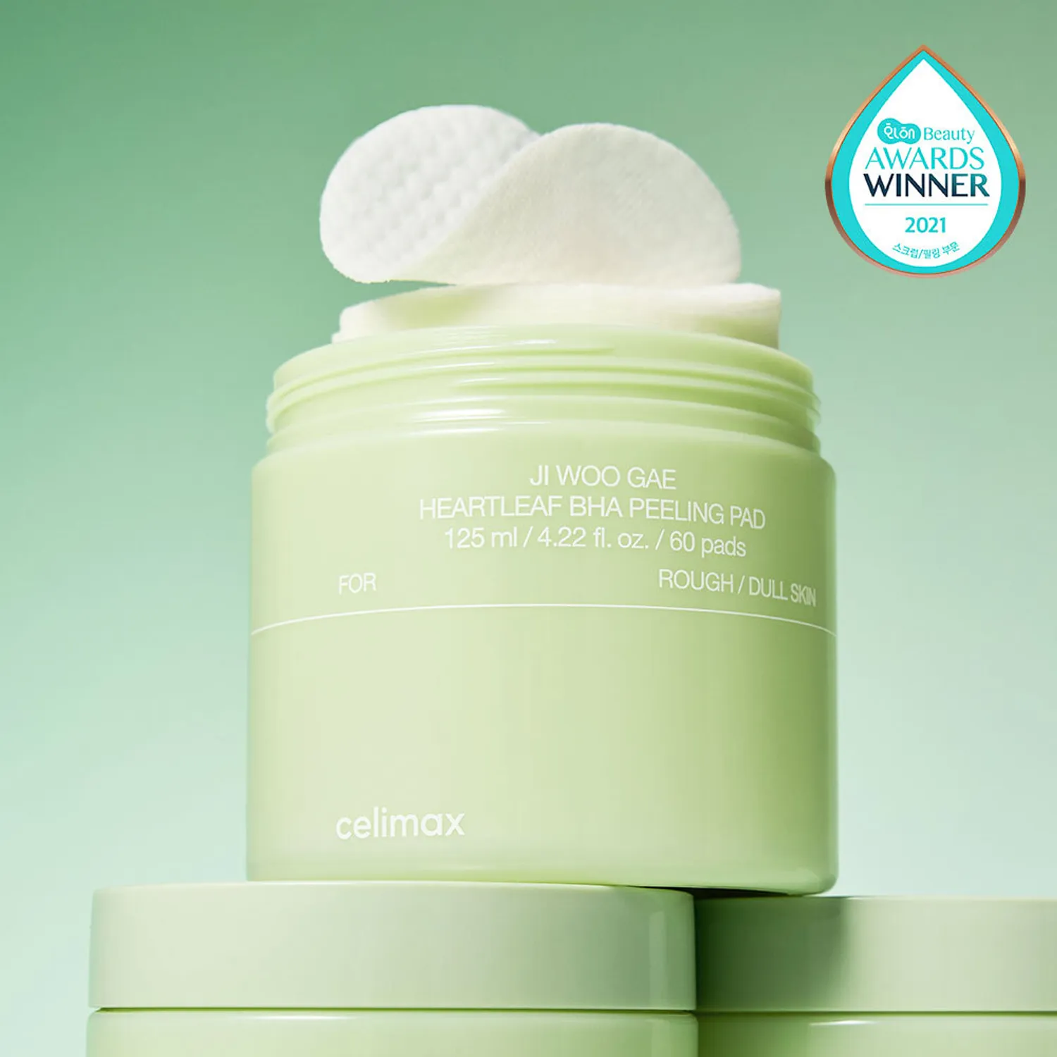 celimax Jiwoogae Heartleaf BHA Peeling Pad 60P Set (+10P)