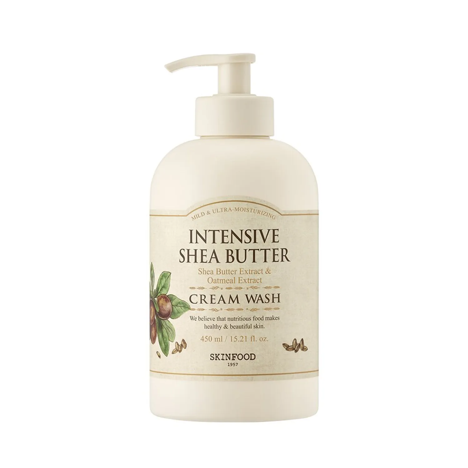 [NEW] SKINFOOD Intensive Shea Butter Cream Wash / Lotion 450mL