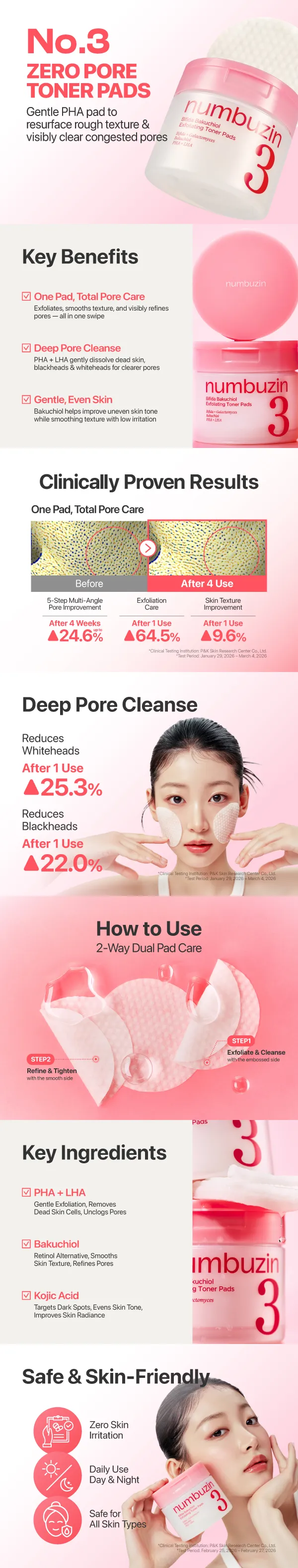 numbuzin No.3 Radiance Glowing Jumbo Essence Pad 70P Set (+Pad 6P+Mask Sheet 1ea)