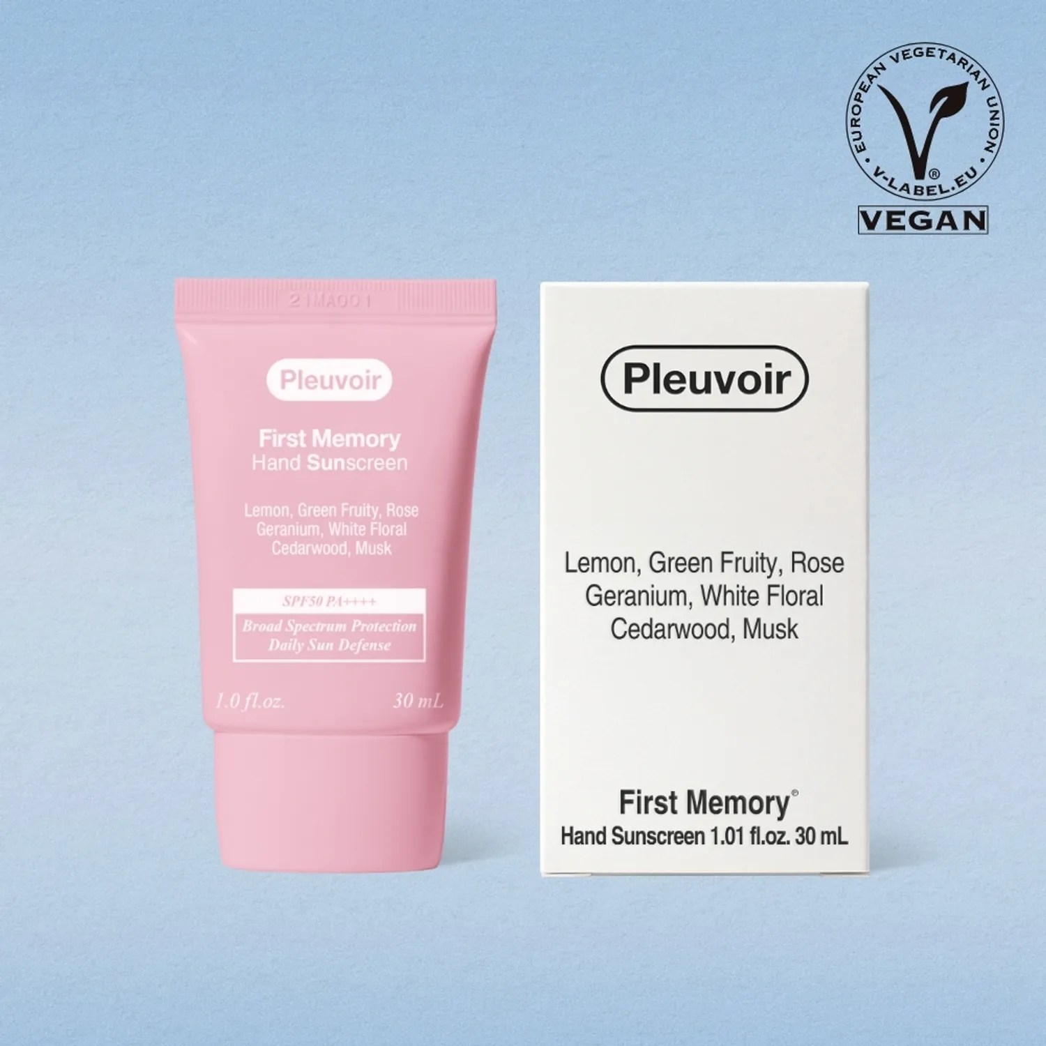 Pleuvoir Hand Sunscreen First Memory 30ml (Set/Single)