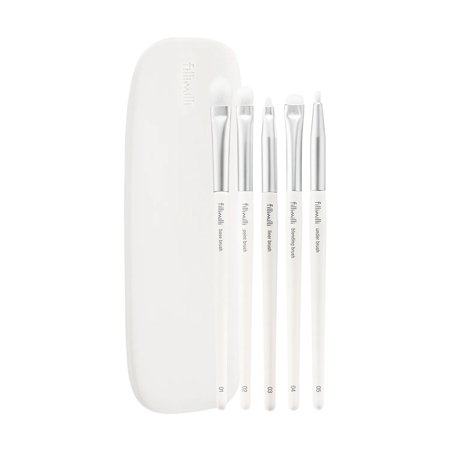 Fillimilli Eye Brush Pro Collection (5 Types) Set (+Makeup Sealer)