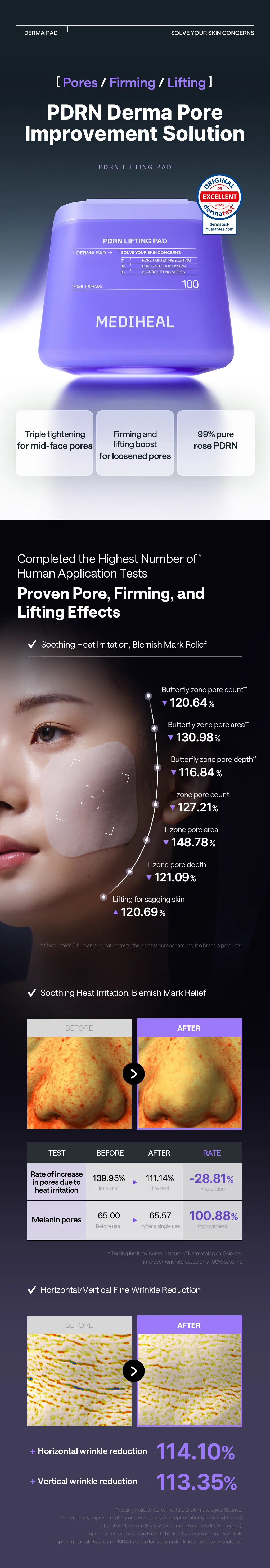 MEDIHEAL Toner Pad 100 Pads(7types Madecassoside Collagen etc)