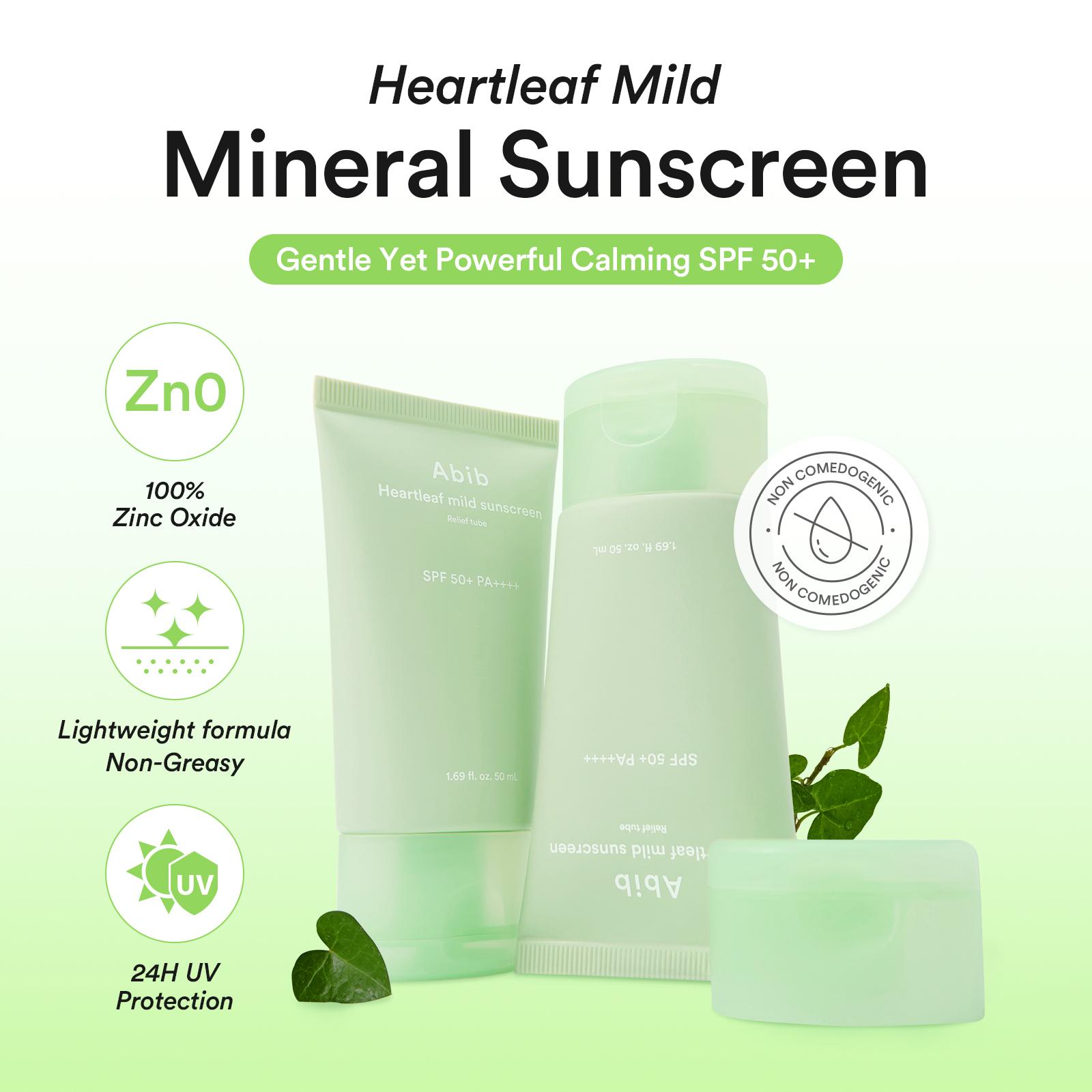 Abib Heartleaf Mild Sunscreen Relief Tube 50ml