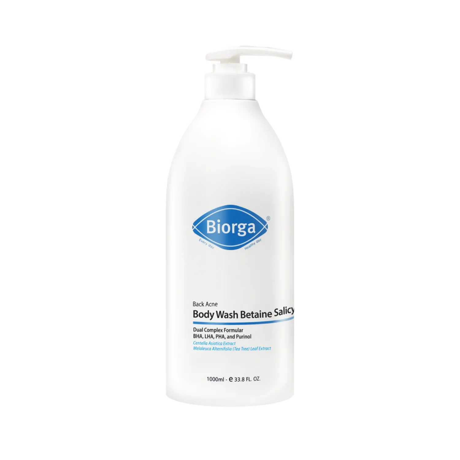 BIORGA Back Acne Body Wash Betaine Salicylate 1000ml