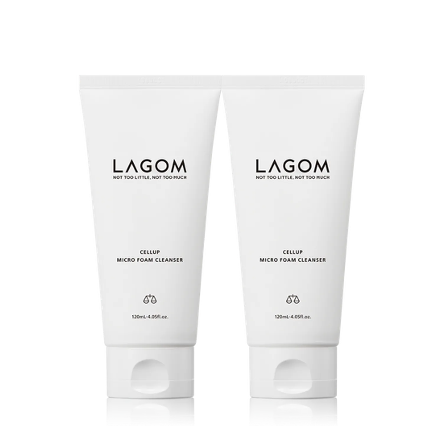 Lagom Cellup Micro Foam Cleanser 120ml*2ea