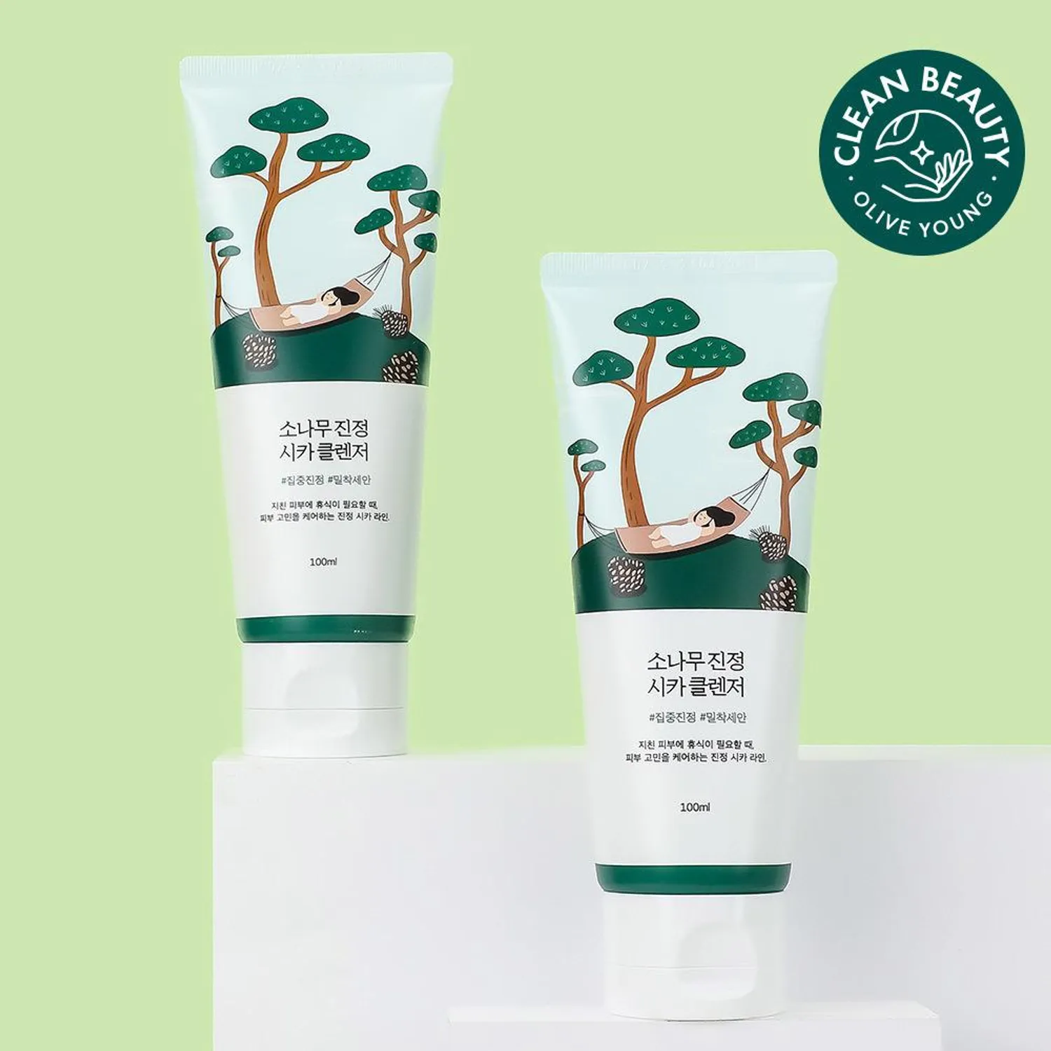 ROUND LAB Pine Calming Cica Cleanser 100ml*2ea Set