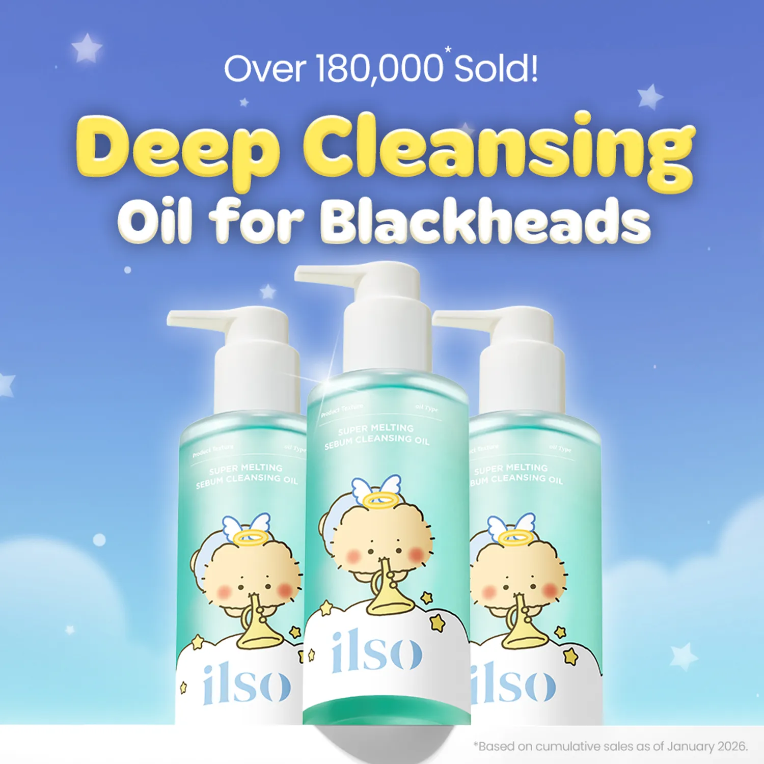 ilso Super Melting Sebum Cleansing Oil 200ml Set (+Scrunchie) (mangomee Collaboration)