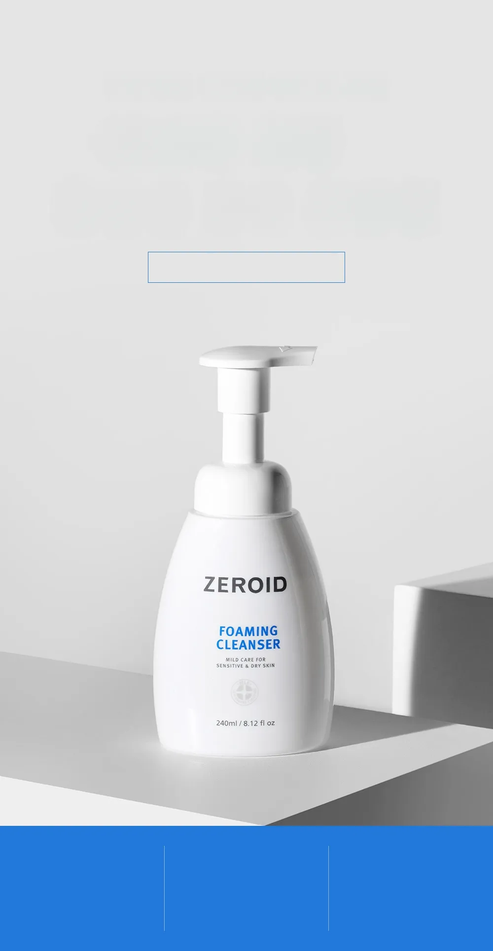 ZEROID Foaming Cleanser 240ml Refill Set