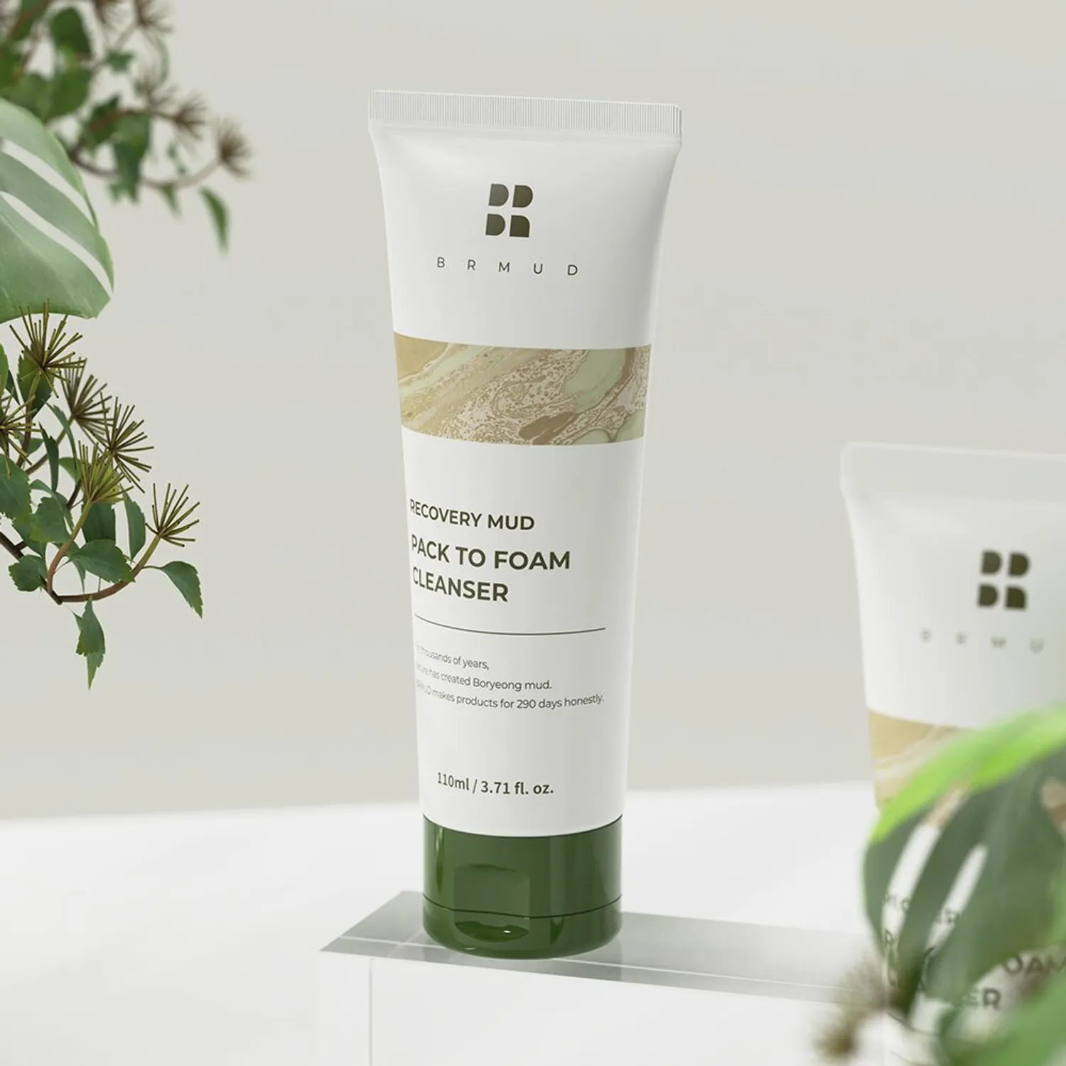 BRMUD Relief Mud Pack To Foam Cleanser 110mL