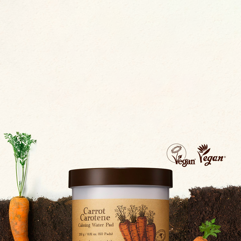 SKINFOOD Carrot Carotene Calming Water Pad 60P Set (+30P)