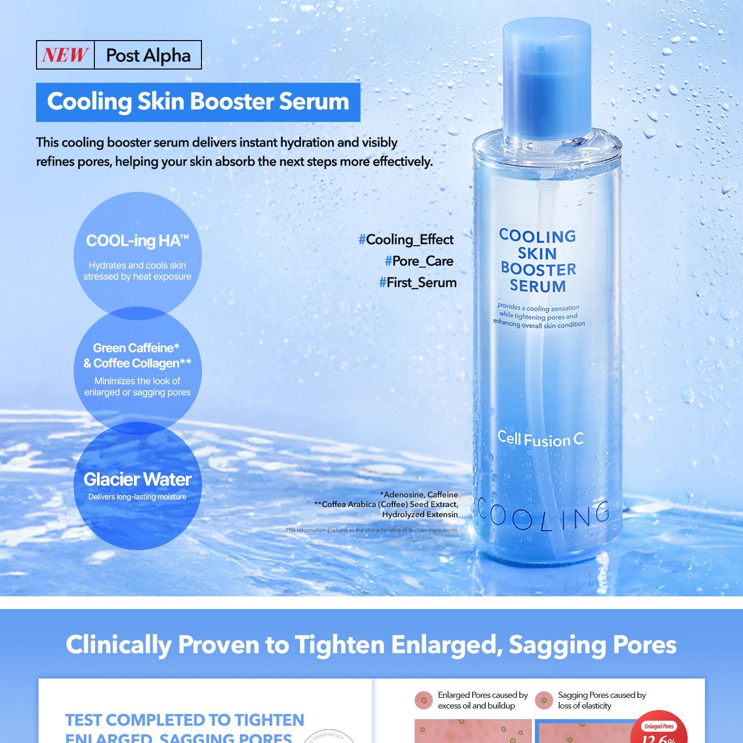 Cell Fusion C Post α Cooling Skin Booster Serum 150ml Set (+30ml)