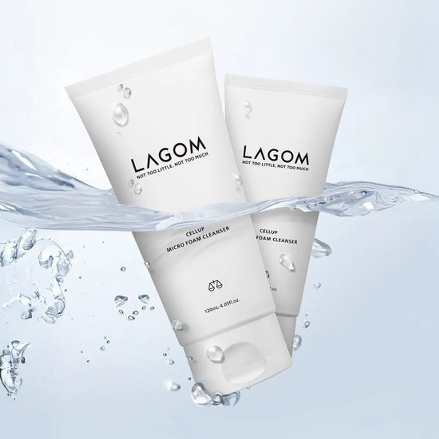 Lagom Cellup Micro Foam Cleanser 120ml*2ea Set (+30ml)