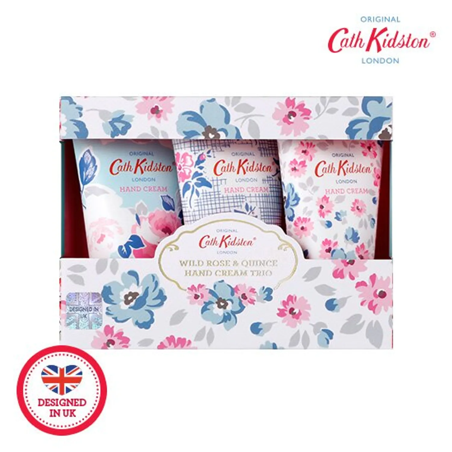 Cath Kidston Perfumed Hand Cream Trio Wild Rose & Quince 30ml x 3