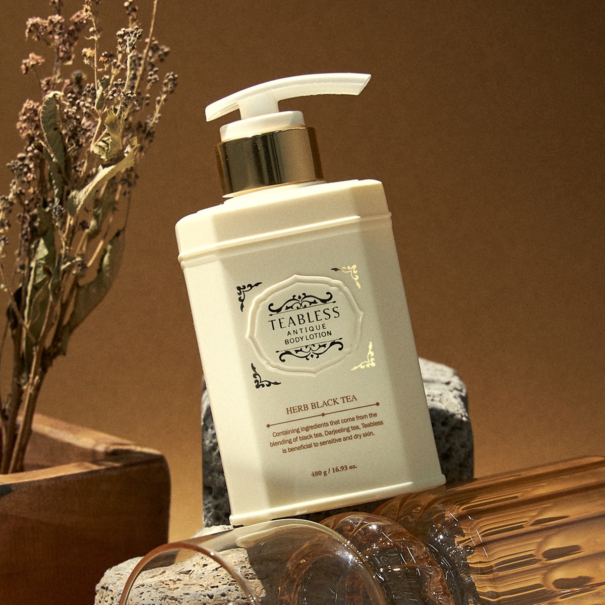 Teabless Herb Black Tea Antique Body Lotion 480g