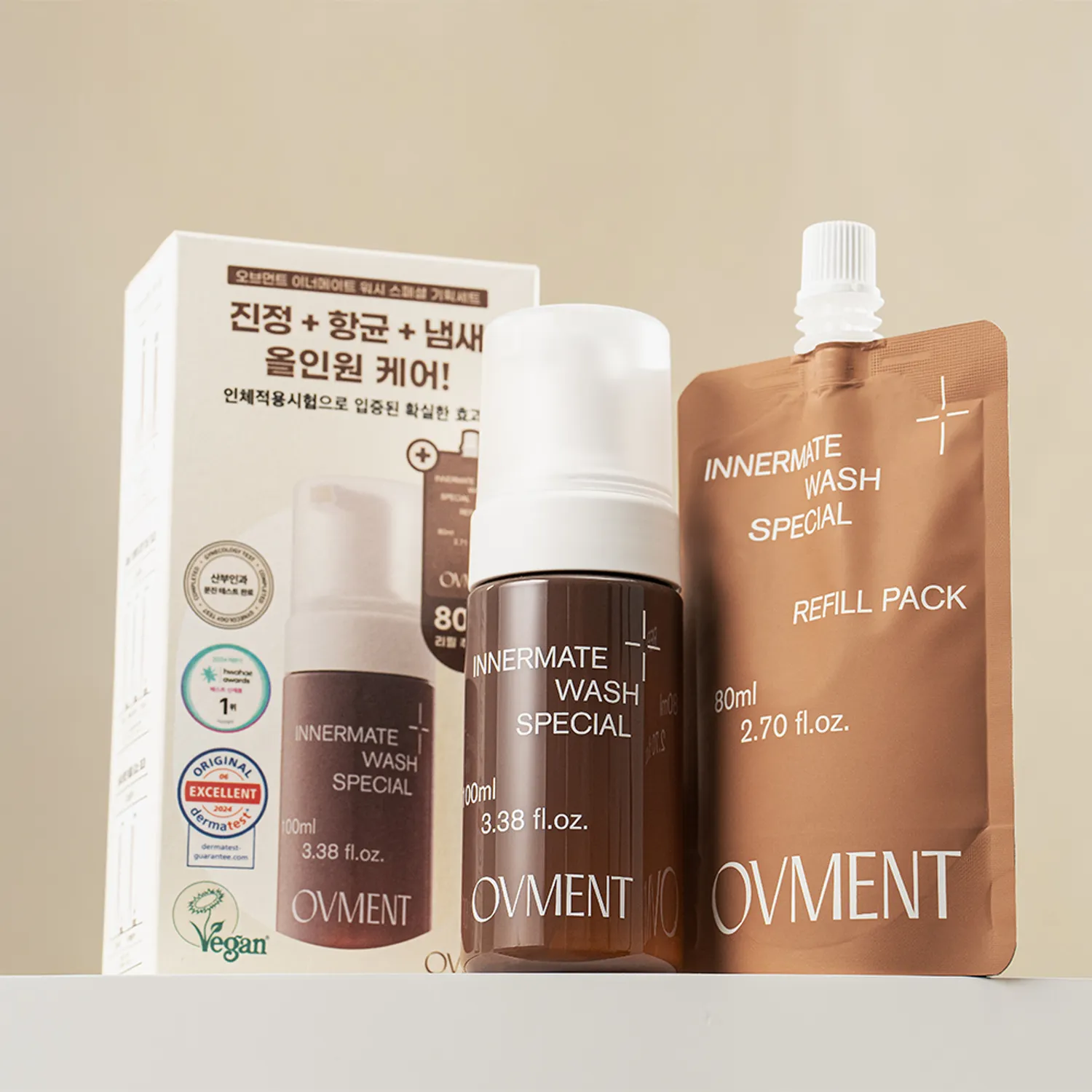 ovment Innermate Wash Special 100ml Set (+Refill 80ml)