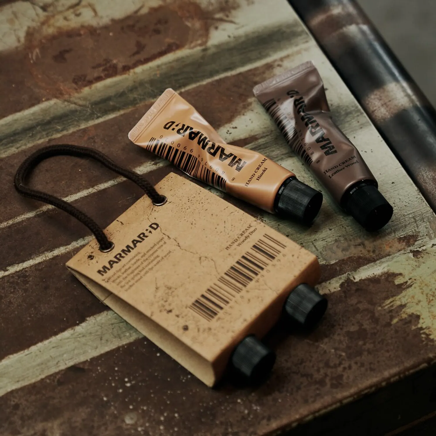 MARMAR;D Woody Hand Cream Duo Set (Hinoki 50mL + Leather Wood 50mL)