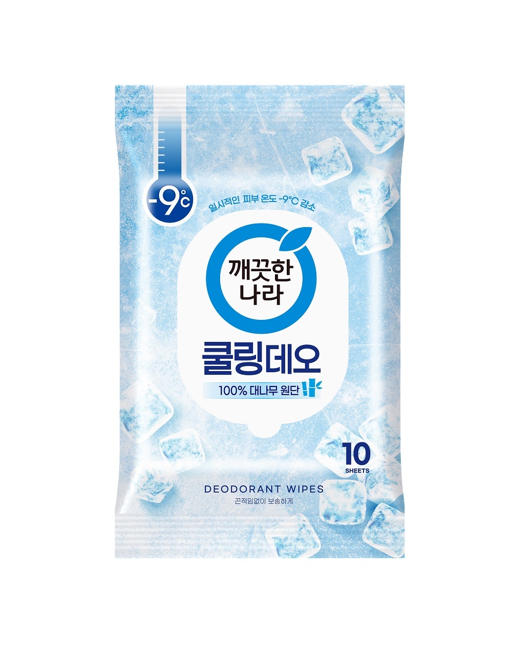 Kleannara Peppermint Cooling Deodrant Wipes 10P