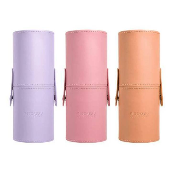 PICCASSO Collezioni Leather Cylinder Brush Case
