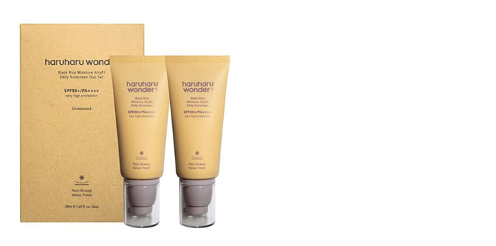 Haruharu wonder Black Rice Moisture Airyfit Daily Sunscreen Duo