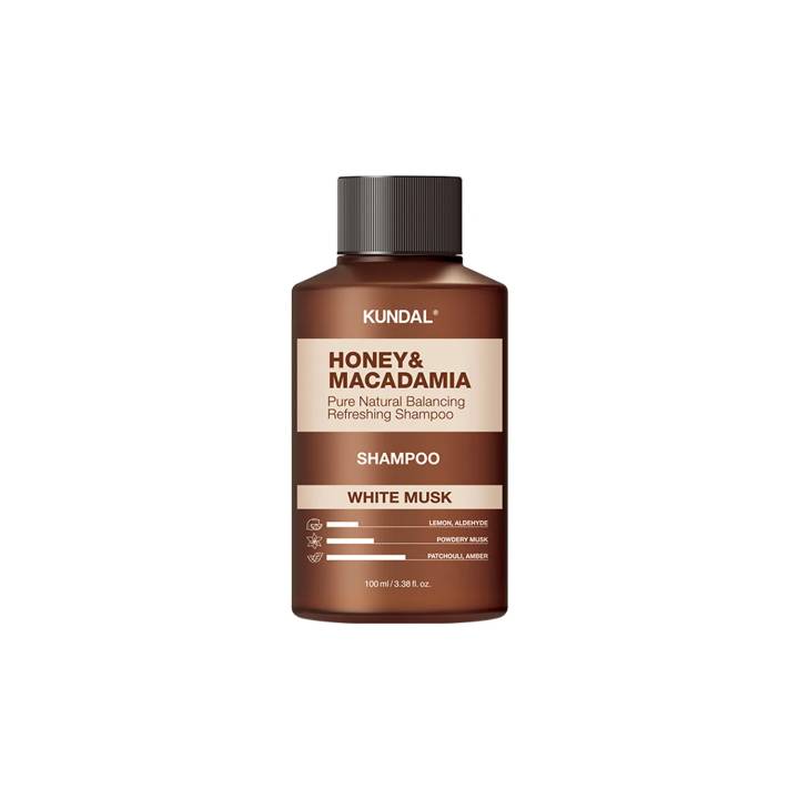 KUNDAL Honey & Macadamia Nature Shampoo 100ml (3 Options)