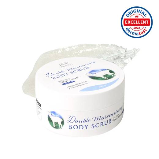 Leivy Goat Milk Body Scrub 400g Set (+Body Wash 45ml + Spatula)