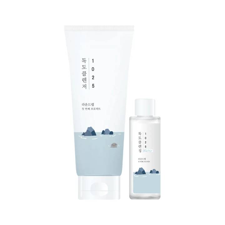 [NUNUSSI EDITION] ROUND LAB 1025 Dokdo Cleanser 200ml Set (+Cleansing Water 80ml)