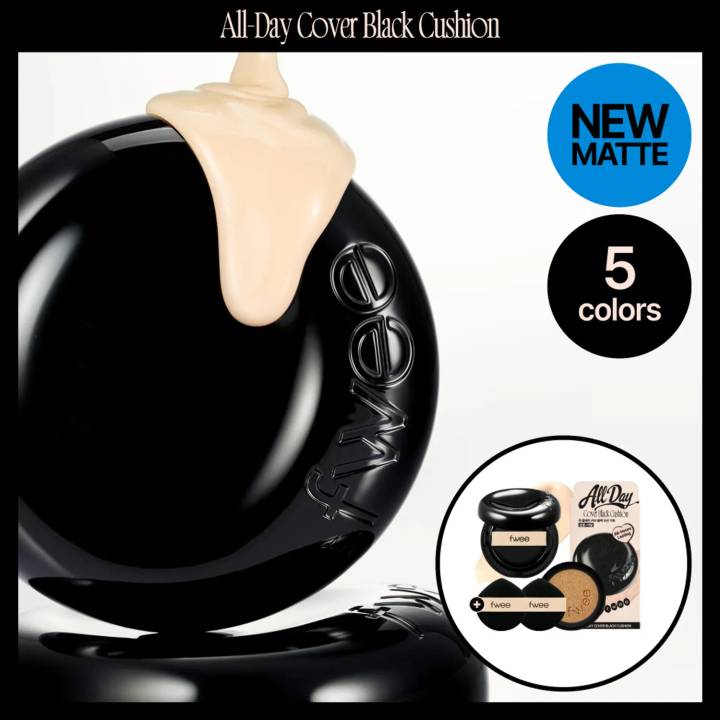 fwee All Day Cover Black Cushion Refill Set (5 Shades)
