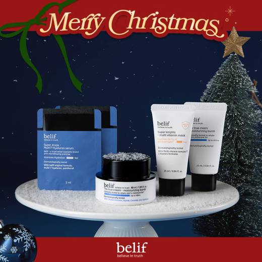 belif The True Cream Moisturizing Bomb 30ml Set(+Moisturizing Bomb 25ml+Vitamin Mask 25ml+Hyaluron Serum 2ml*2ea)